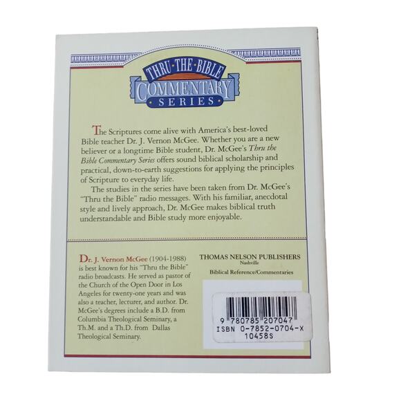 Acts 15-28 Commentary Thru the Bible Series J Vernon McGee Christian Study - Picture 4 of 5